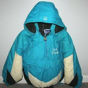 Carolina Panthers Logo 7 Hooded Parka Jacket Vinta